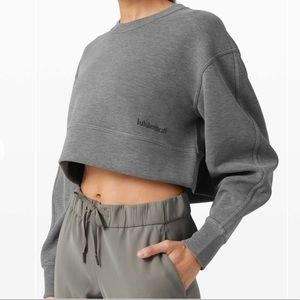 EUC Lululemon Soft Ambitions Crop Crew